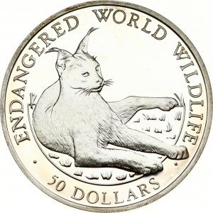 Cook Islands 50 Dollars 1990 Lynx