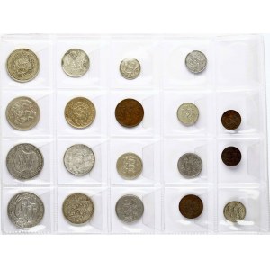 Estonia 1-50 Senti, 1-10 Marka & 1-2 Krooni 1922-1939 Lot of 19 Coins