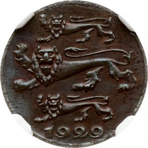 Estonia 1 Sent 1929 NGC MS 63 BN