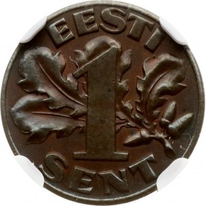 Estonia 1 Sent 1929 NGC MS 63 BN