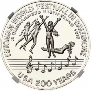 Estonia Medal 1976 - 2nd Estonian World Festival in Baltimore NGC PF 68 ULTRA CAMEO