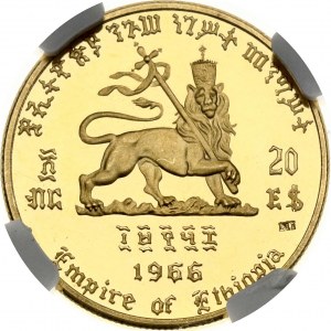 Ethiopia 20 Birr 1958 (1966) NI Golden Jubilee NGC PF 68 ULTRA CAMEO