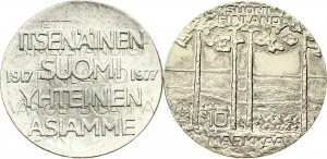 Finland 10 Markkaa 1975 S-H & 1977 H Lot of 2 Coins