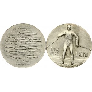Finland 25 Markkaa 1978 NK & 1979 HK Lot of 2 Coins