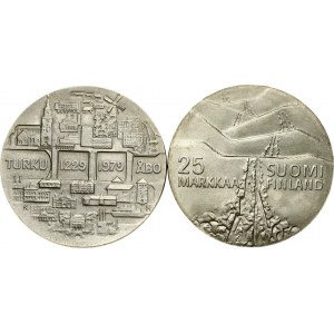 Finland 25 Markkaa 1978 NK & 1979 HK Lot of 2 Coins