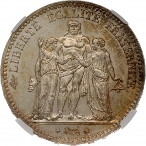 France 5 Francs 1877 A NGC MS 62