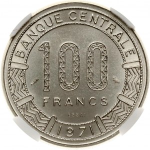 Gabon Essai 100 Francs 1971 NGC MS 69