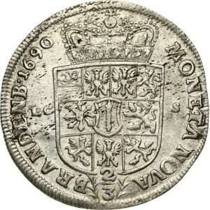 Brandenburg-Prussia 2/3 Taler 1690 LCS