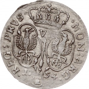 Germany Prussia 6 Groscher 1754 E
