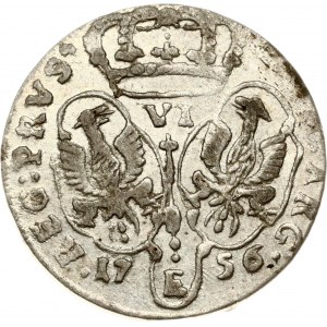 Germany Prussia 6 Groscher 1756 E