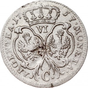 Germany Prussia 6 Groscher 1757 C