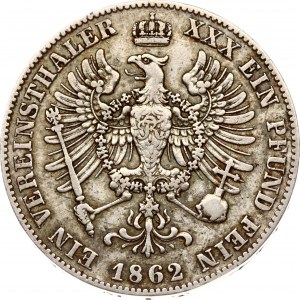 Germany Prussia Taler 1862 A