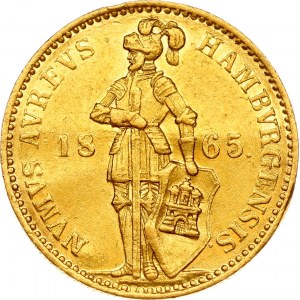 Germany Hamburg Ducat 1865