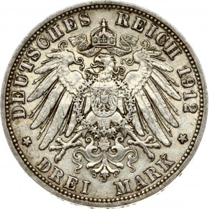 Prussia 3 Mark 1912 A