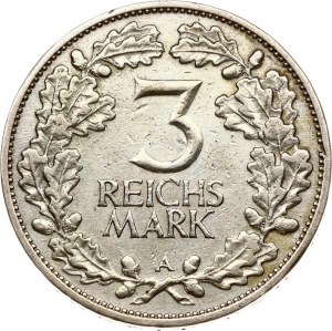 Germany Weimar Republic 3 Reichsmark 1925 A Rhineland