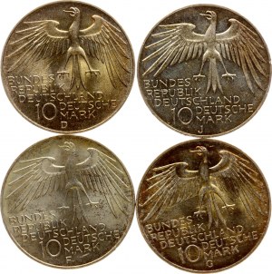 Germany Federal Republic 10 Mark 1972 Olympic Games Lot of 4 coins