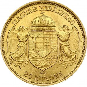 Hungary 20 Korona 1899 KB
