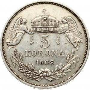 Hungary 5 Korona 1908 KB