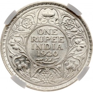 India British Rupee 1920 (B) NGC MS 64
