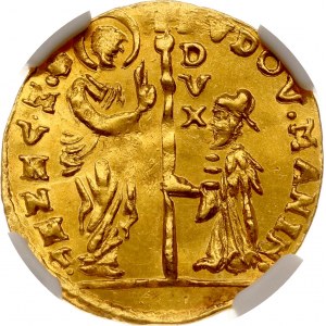 Italy Venice Zecchino ND (1789-1797) NGC MS 62