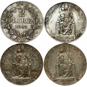 Vatican Lot of 4 Coins