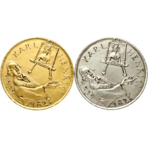 Italy Medal Bolzano Henrici Karl 1987 Set Lot of 2 pcs