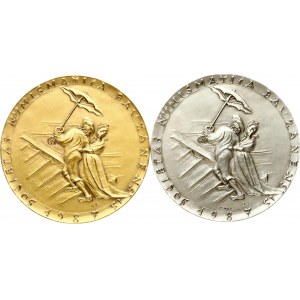 Italy Medal Bolzano Henrici Karl 1987 Set Lot of 2 pcs