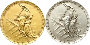 Italy Medal Bolzano Henrici Karl 1987 Set Lot of 2 pcs