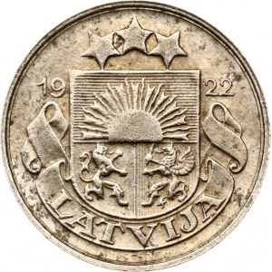 Latvia 20 Santimu 1922 MINT ERROR