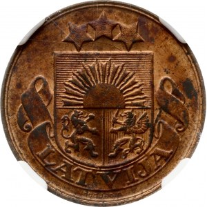 Latvia 5 Santimi 1922 NGC MS 62 RB