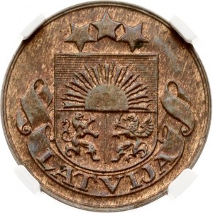 Lotyšsko 2 Santimi 1932 NGC MS 63 BN
