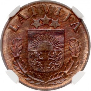 Latvia 1 Santims 1939 NGC MS 63 RB