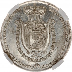 Liechtenstein 20 Kreuzer 1778 NGC AU 58