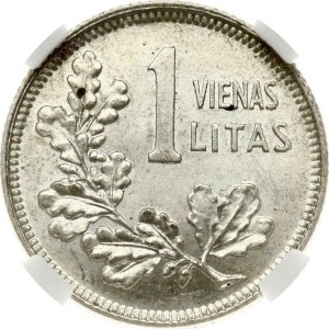 Lithuania 1 Litas 1925 NGC MS 63+