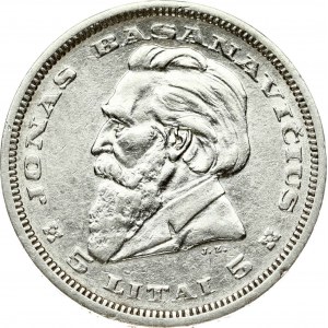 Lithuania 5 Litai 1936 Jonas Basanavi?ius
