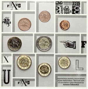 Lithuania 1 Euro Cent - 2 Euro 2021 LMK Lithuanian Coins Set