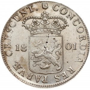 Netherlands Batavian Republic Utrecht Silver Ducat 1801