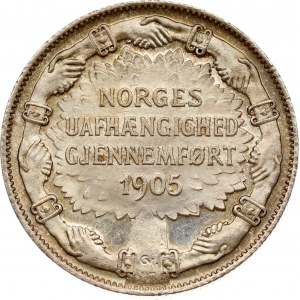Norway 2 Kroner 1907 Independence