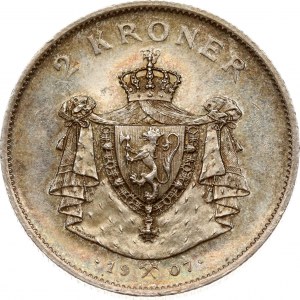 Norway 2 Kroner 1907 Independence