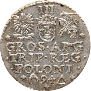 Poland 3 Groszy 1594 Malbork (R1) RARE