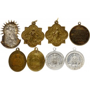 Poland Religious Medallions ND Lot of 8 pcs