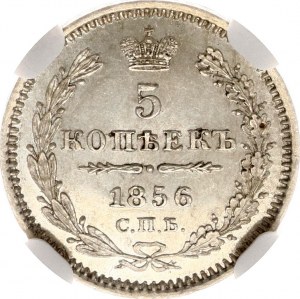 Russia 5 Kopecks 1856 ???-?? NGC MS 64