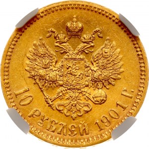 Russia 10 Roubles 1901 ?? NGC MS 61