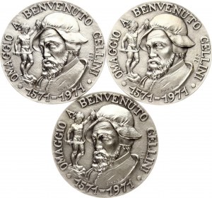 San Marino Medal 1971 Benvenuto Cellini Lot of 3 pcs