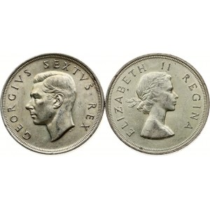 South Africa 5 Shillings 1952 & 1956 Lot of 2 coins