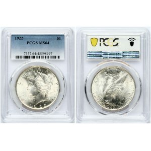 USA 1 Dollar 1922 PCGS MS 64