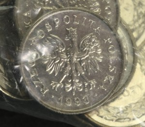 Dritte Republik, Münzbeutel, 100 x 1 Gold 1993. selten (105)