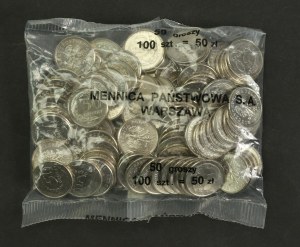 Third Republic, Mint bag, 100 x 50 pennies 1995. rare (110)