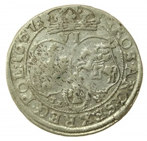 Ján II Kazimír, šiesty z roku 1667 TLB, Krakov (519)