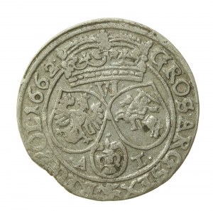 Ján II Kazimír, šiesty z roku 1662, Bydgoszcz - S M D L R P (520)